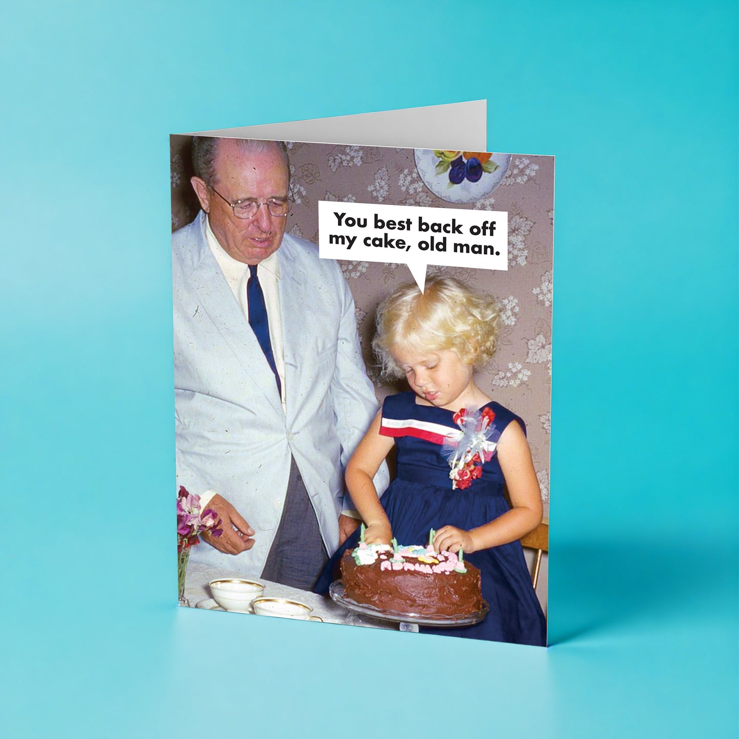 "Back Off My Cake" Birthday Card