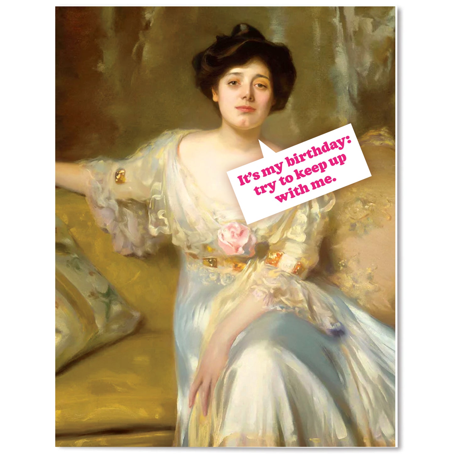"Try to Keep Up" Birthday Card