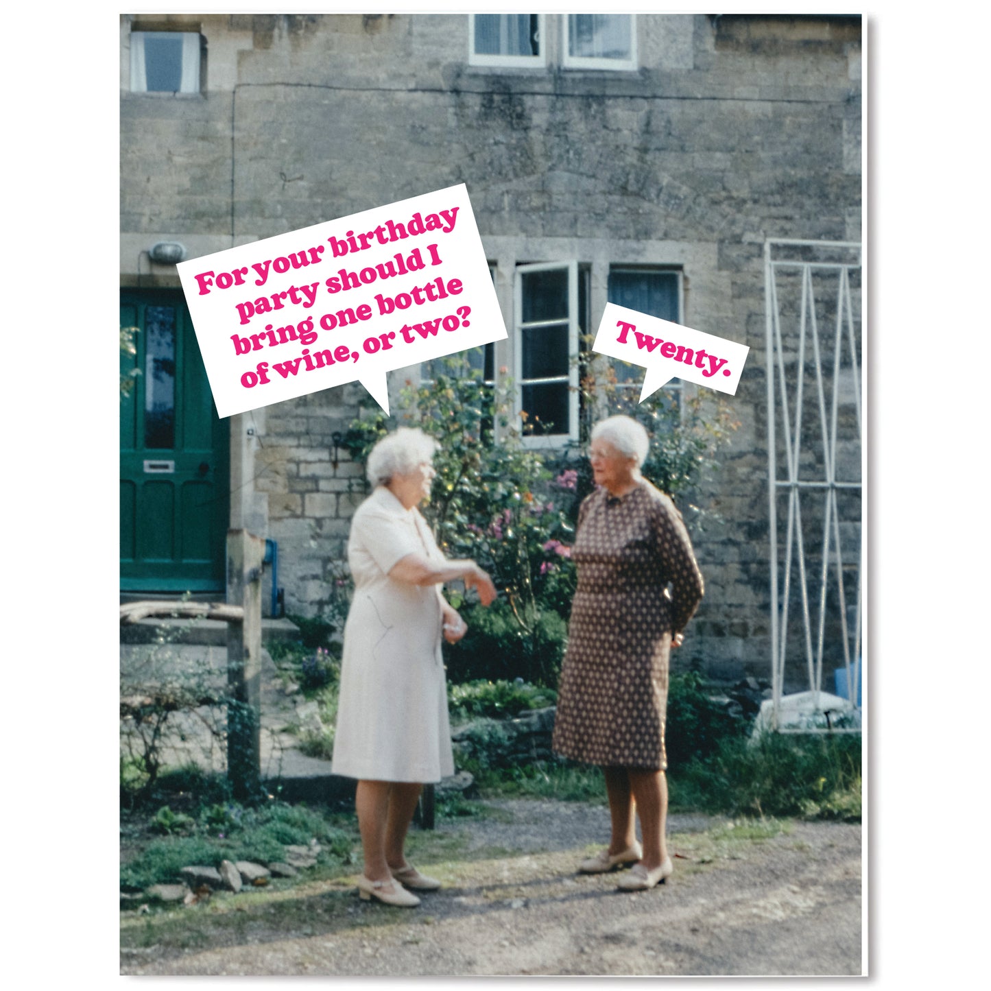 "One Bottle or Two" Birthday Card