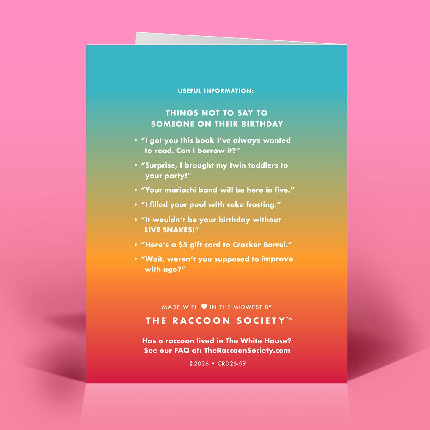 Fuckity-Duckity Birthday Card