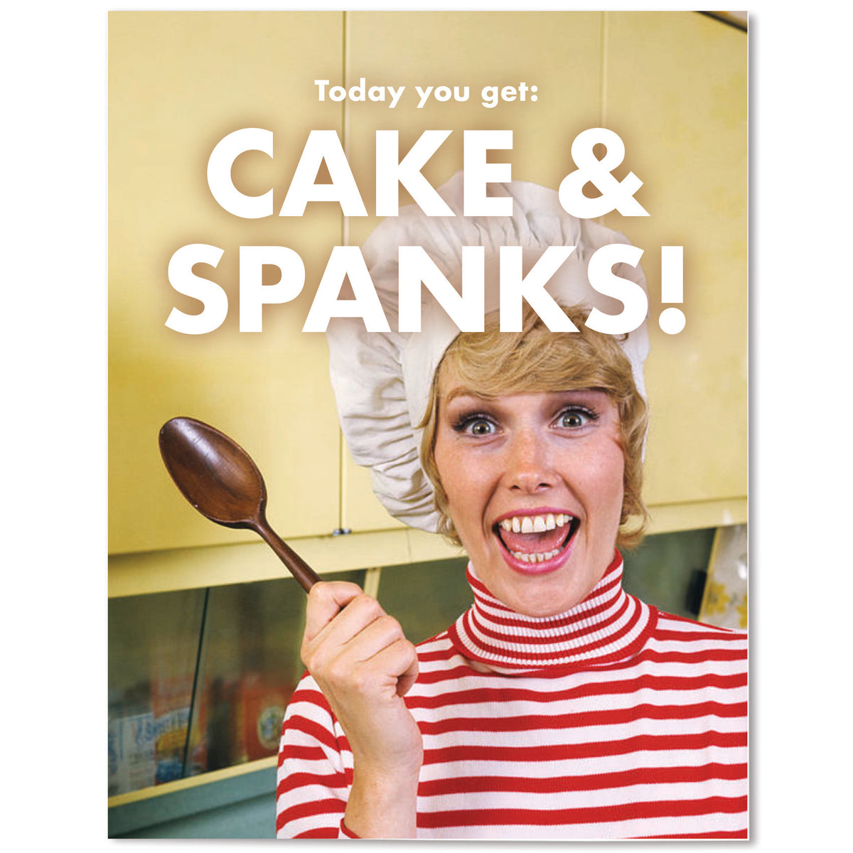 Cake & Spanks Birthday Card