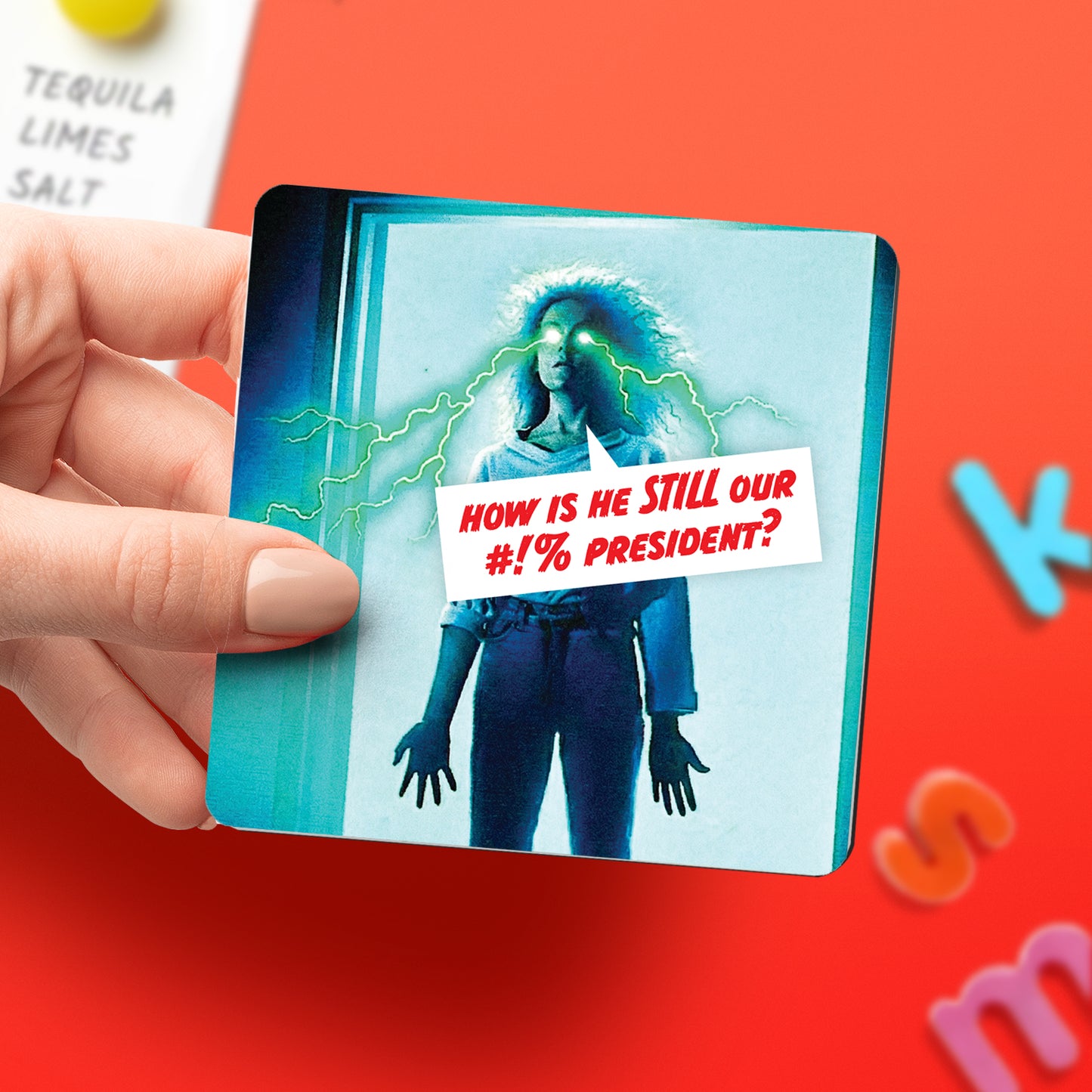 "Our #!% President" Magnet