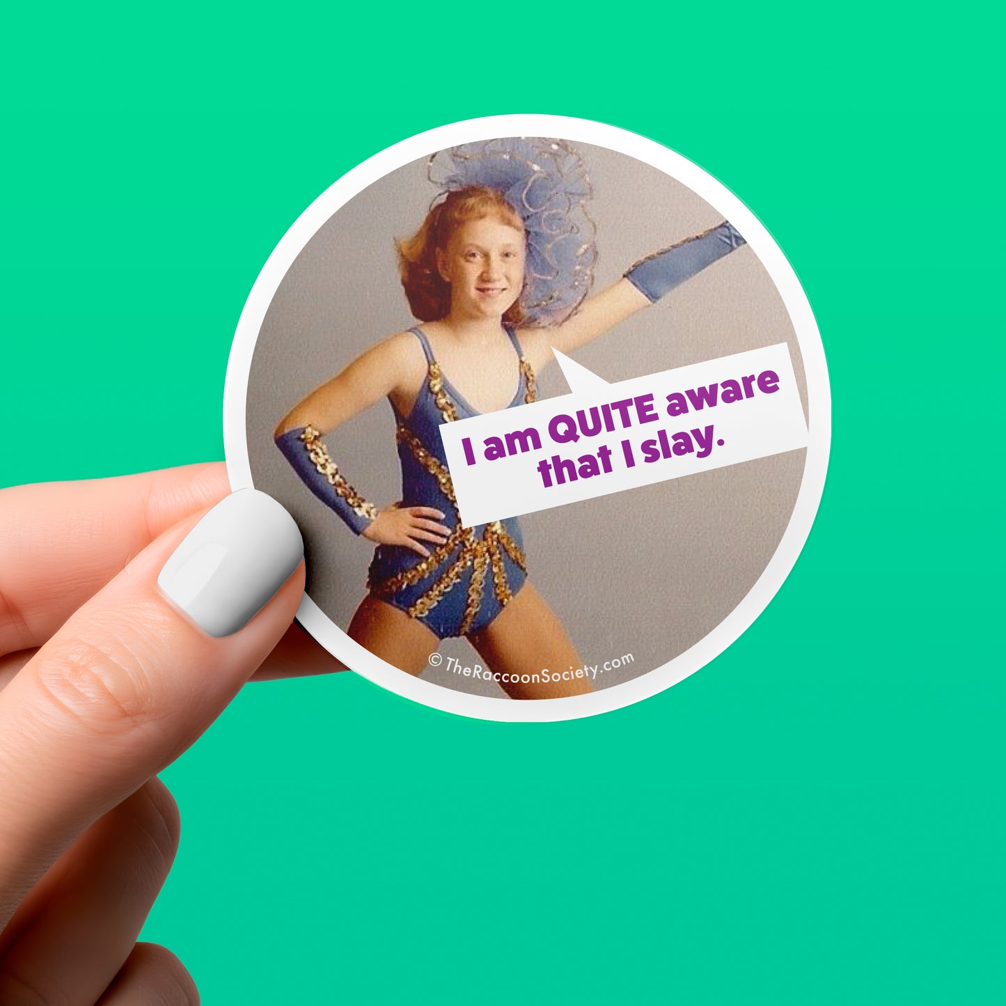 Funny Sticker - QUITE AWARE - Retro Humor