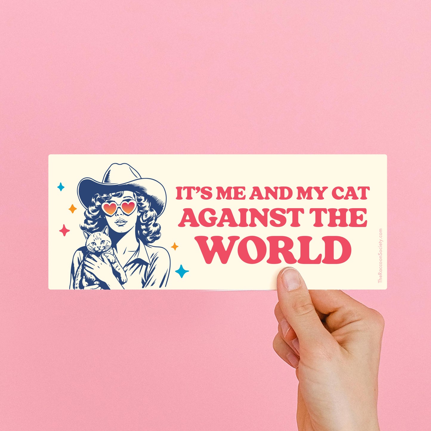"Me and my Cat" Big Sticker