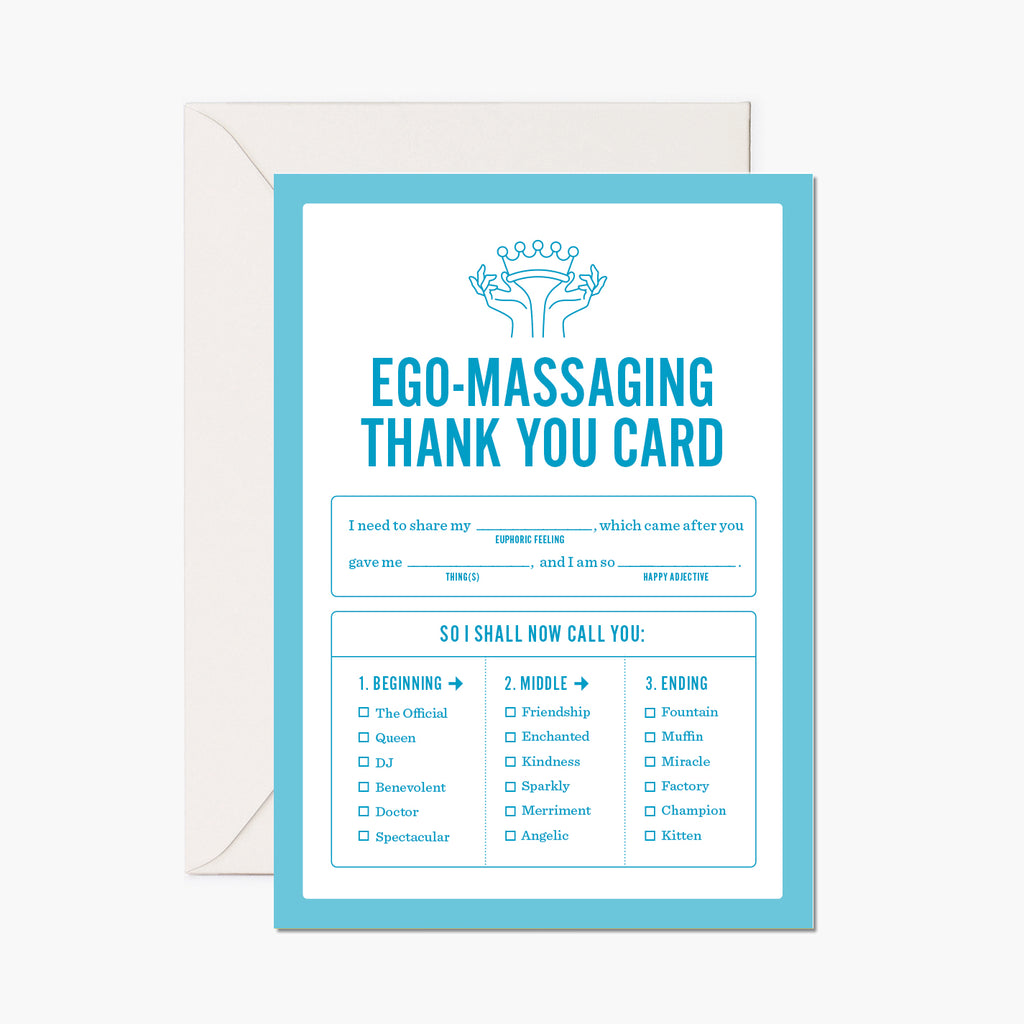 "Ego Massage" Thank You Card