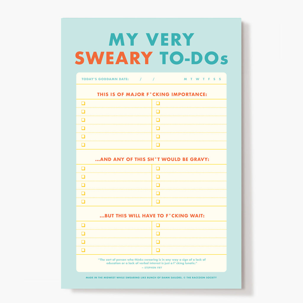 Very Sweary Daily To-do Pad