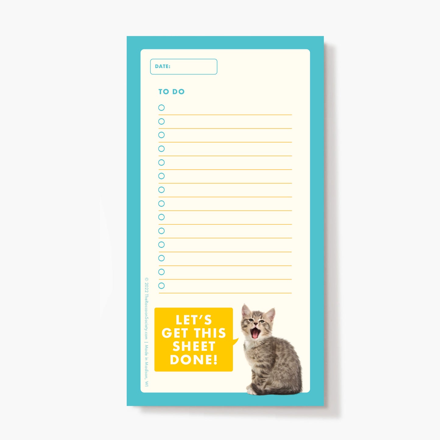 Kitten To-Do Notepad - Get Sheet Done