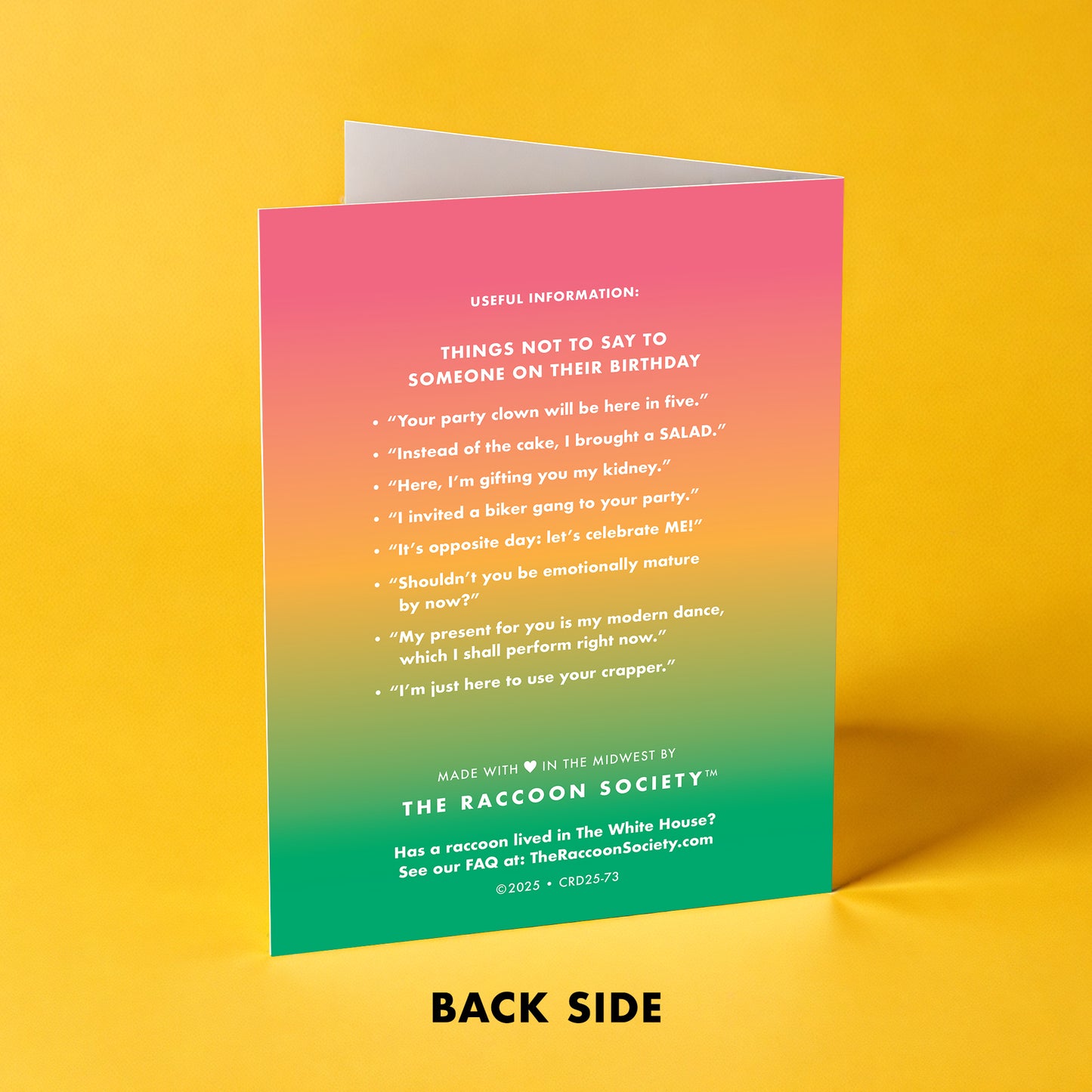 "Holy Shitballs" Birthday Card