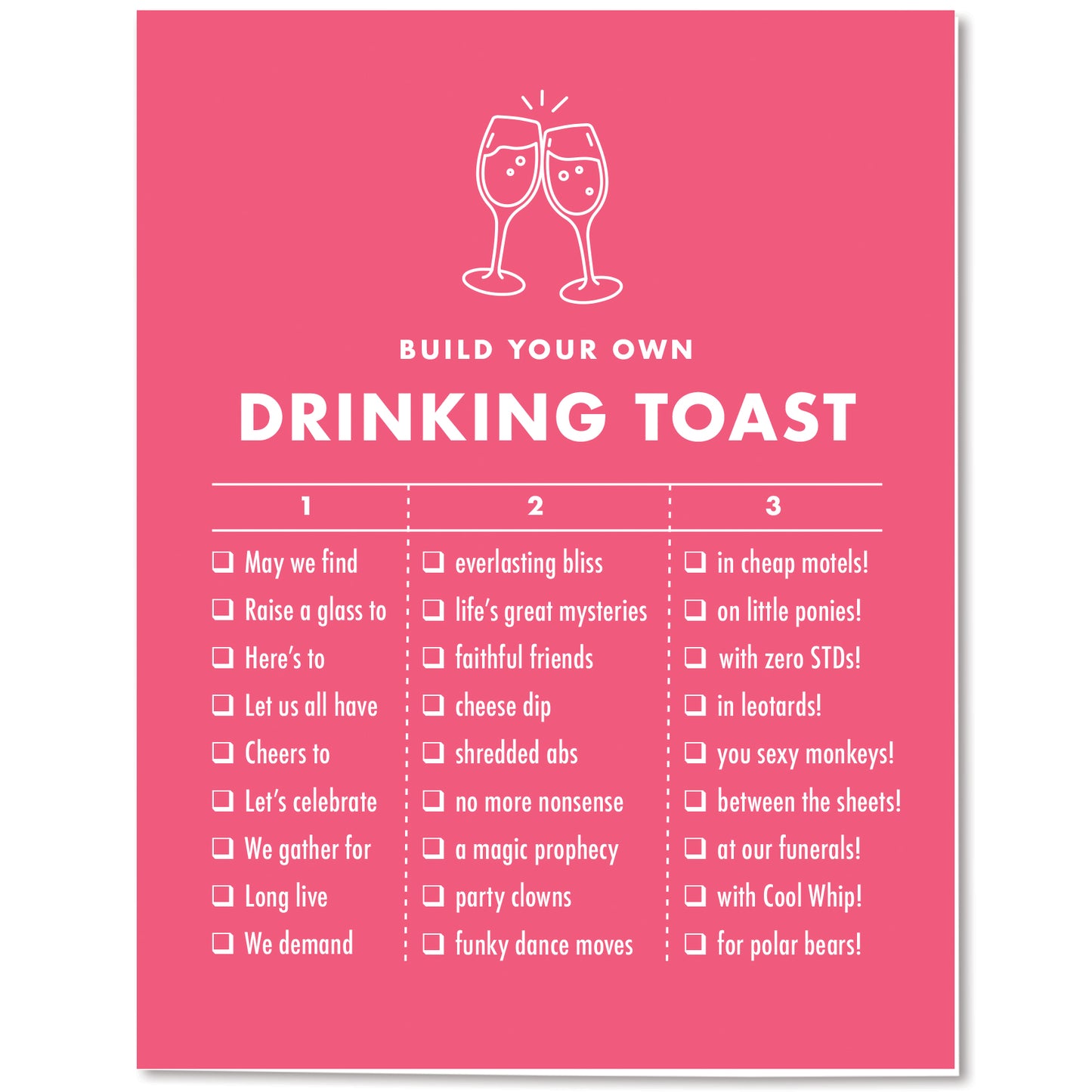 Drinking Toast Card