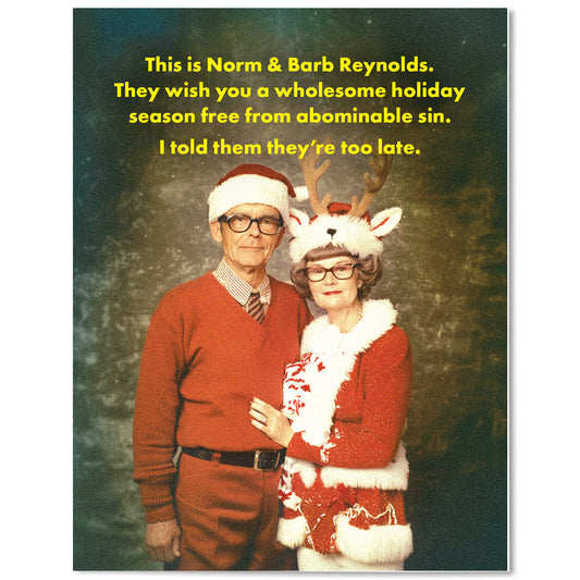 Norm and Barb - Holiday Card