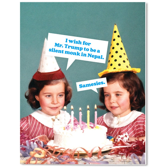 "Trump Monk" Birthday Card