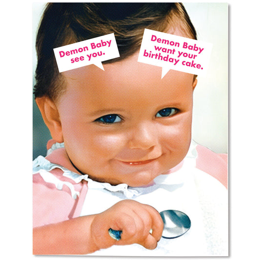 Demon Baby Card