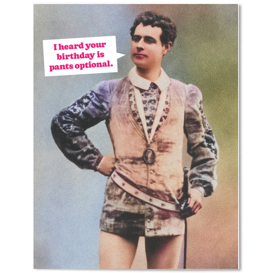 Pants Optional - Birthday Card