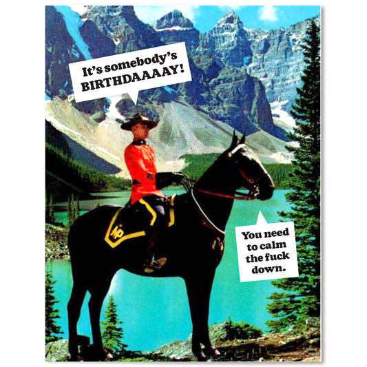 Mountie - Birthday Card