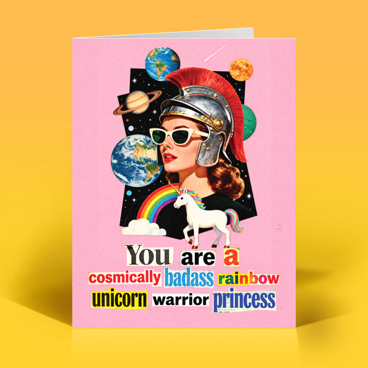 Badass Rainbow Unicorn All-occasion Card