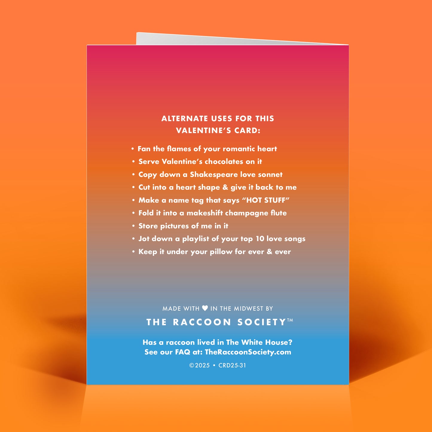 How You Make Me Feel Valentine's Card