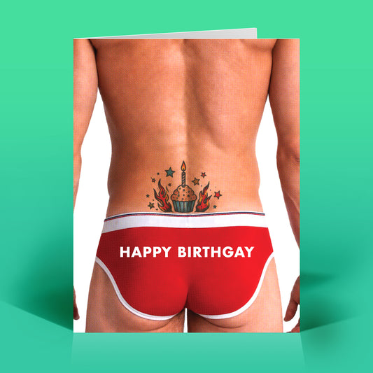 "Happy BirthGay" Card