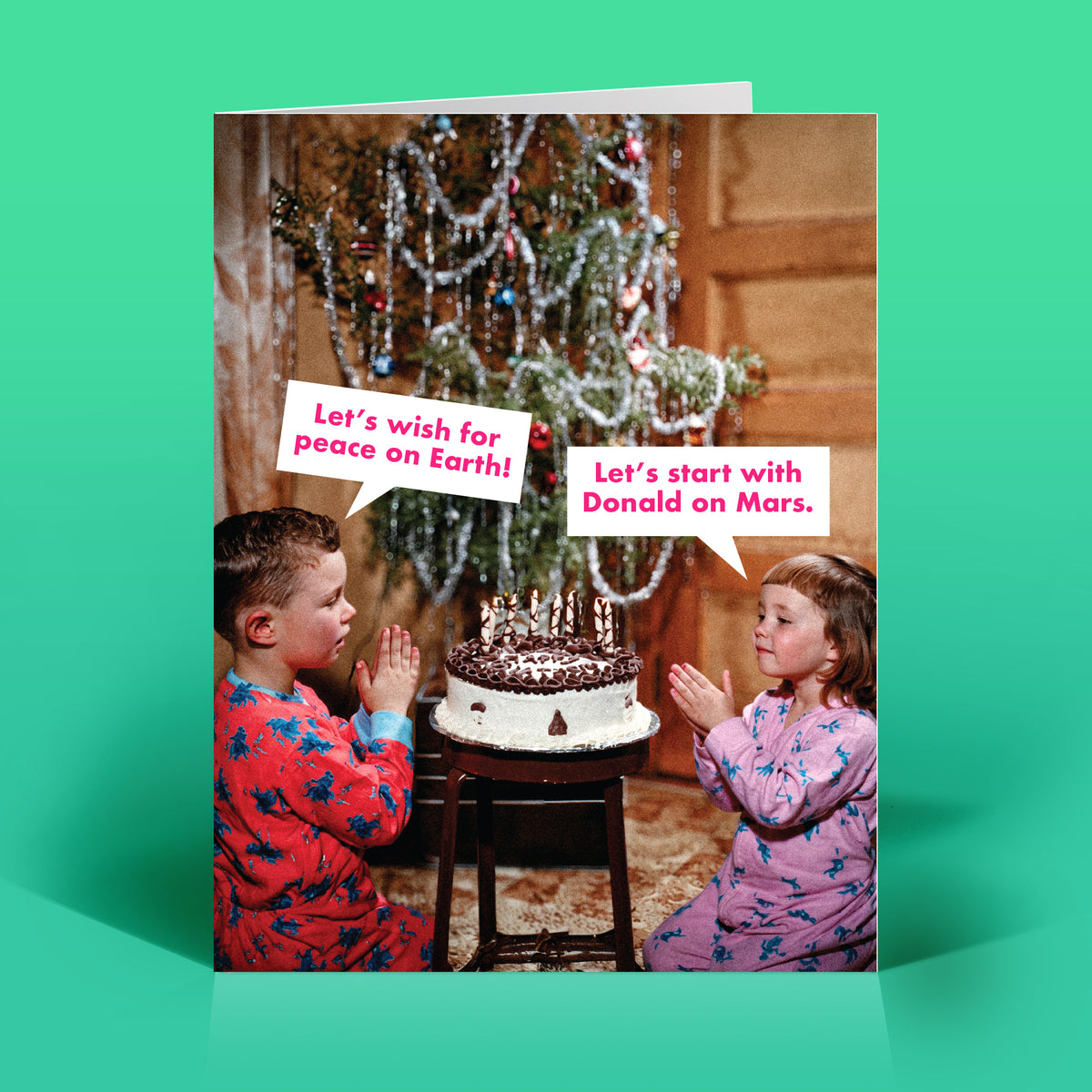 Funny Holiday Card – DONALD ON MARS – Political Humor
