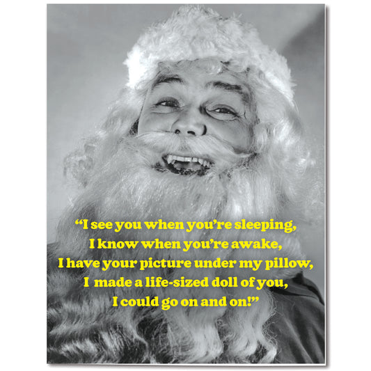 Creepy Santa Card