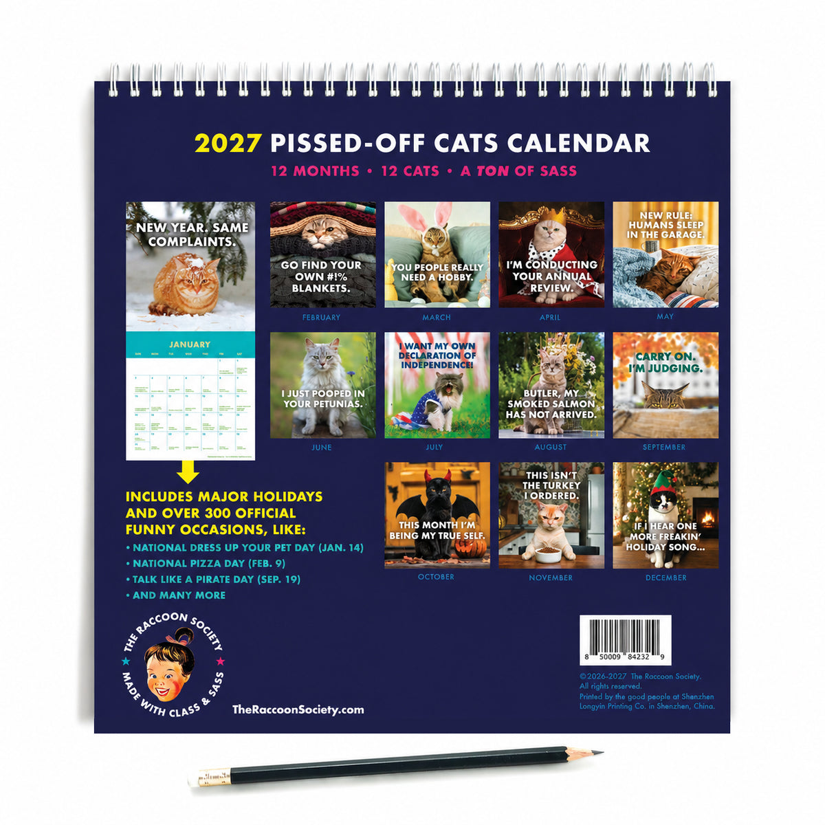 2027 Pissed-off Cats Calendar