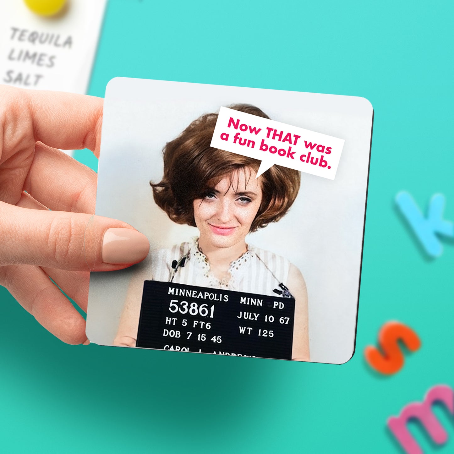 "Book Club Mugshot" Magnet