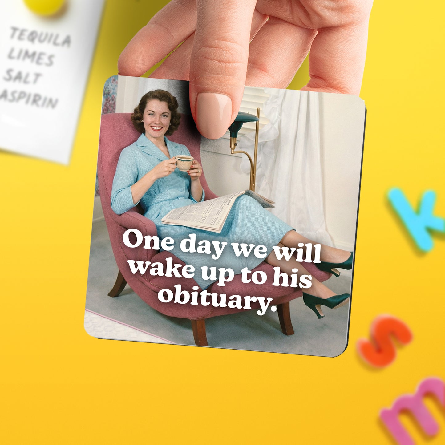 "His Obituary" Magnet