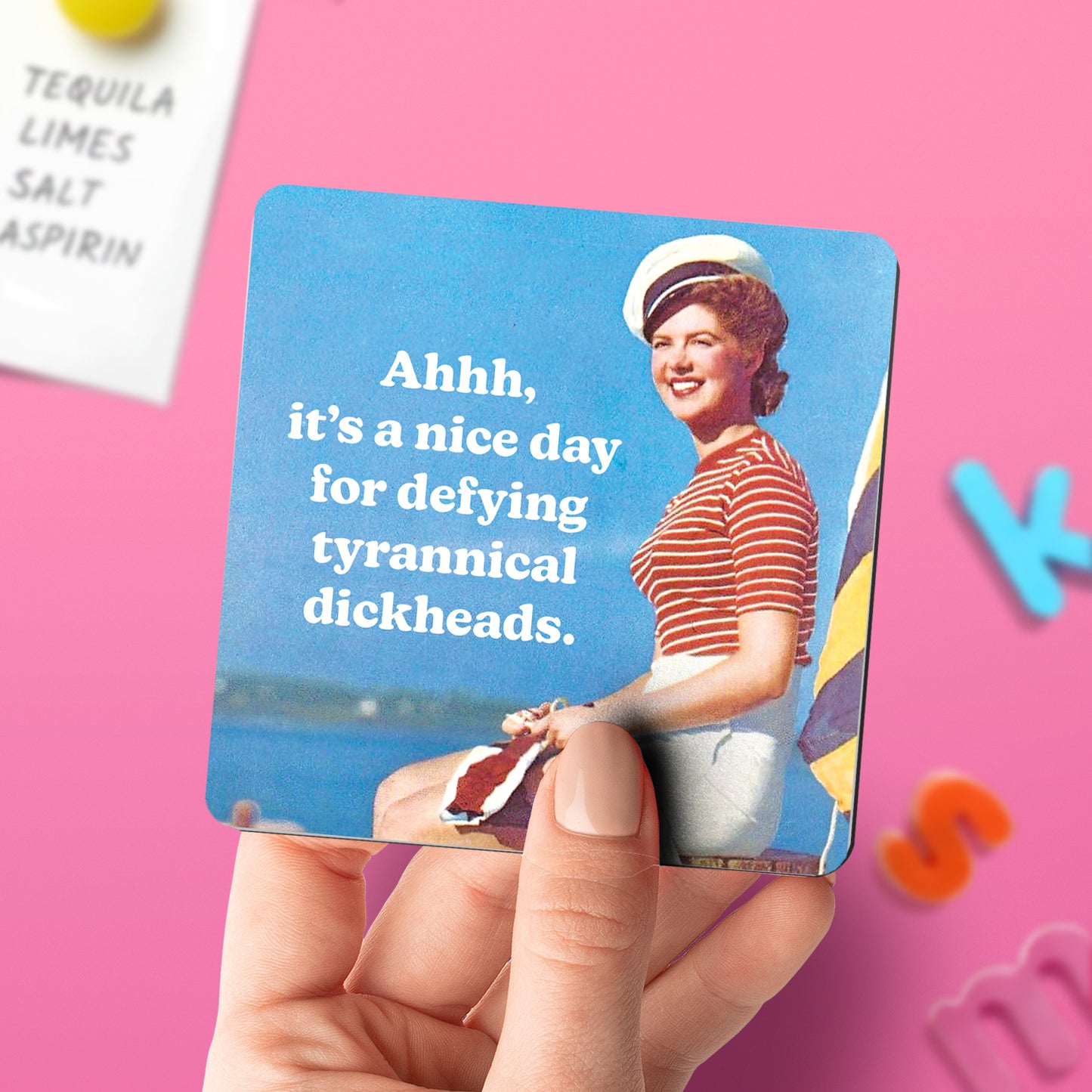 "Defying Dickheads" Magnet