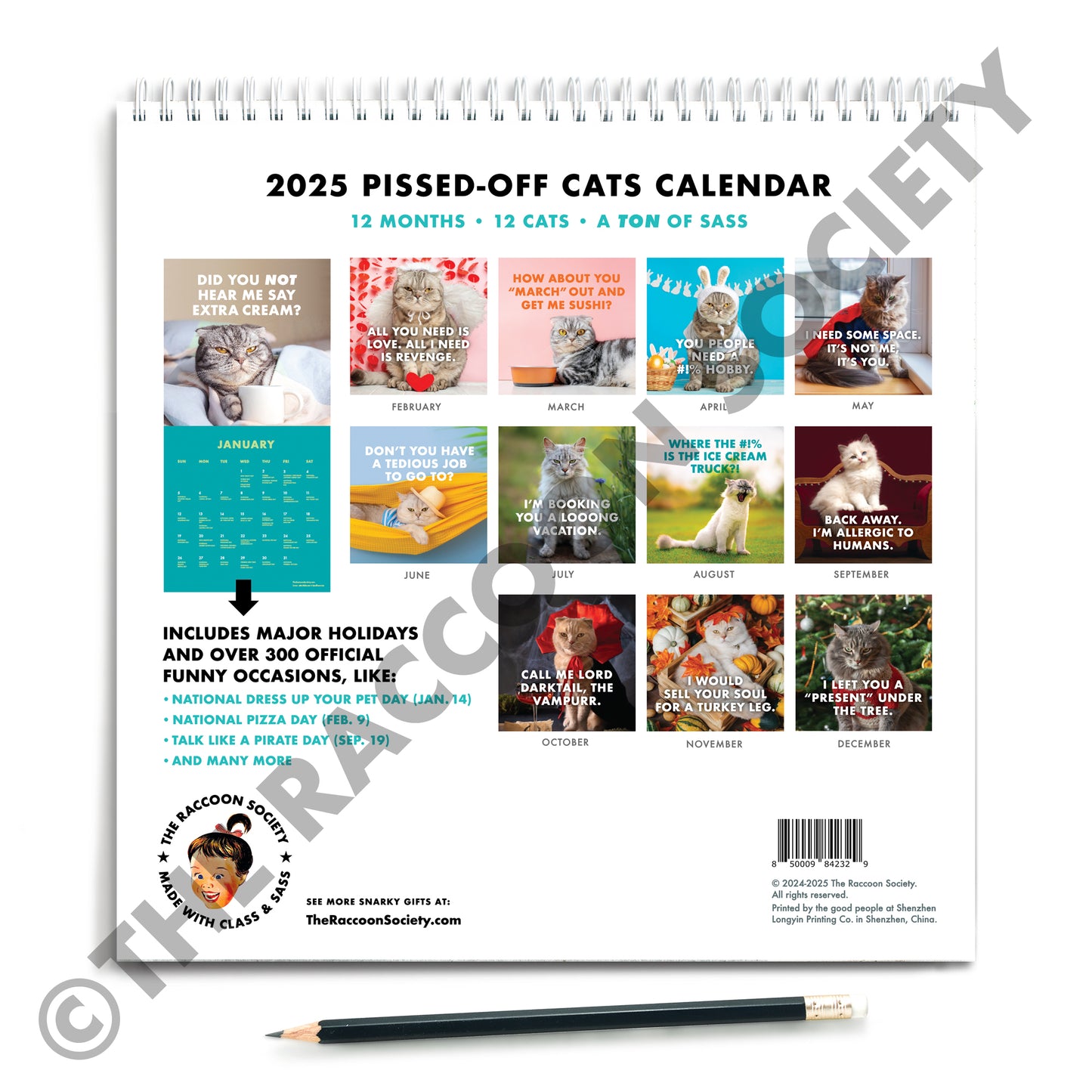 2025 Pissed-off Cats Calendar