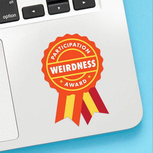 Weirdness Award Sticker