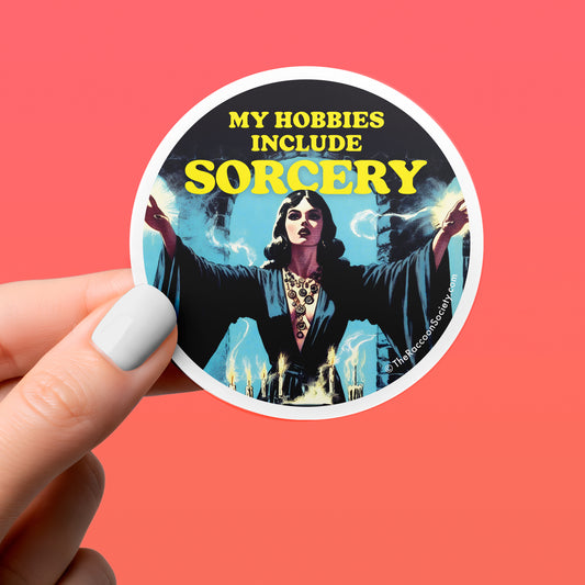 Funny Sticker - SORCERY HOBBY - Retro Humor