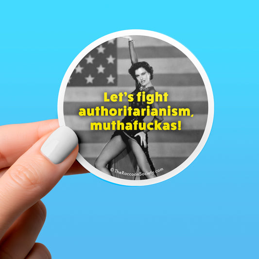 Funny Sticker - LET'S FIGHT - Political Humor