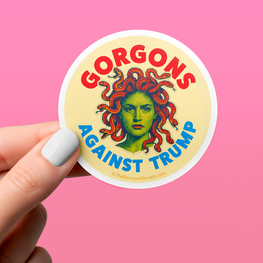 Funny Sticker - GORGONS VS. TRUMP - Political