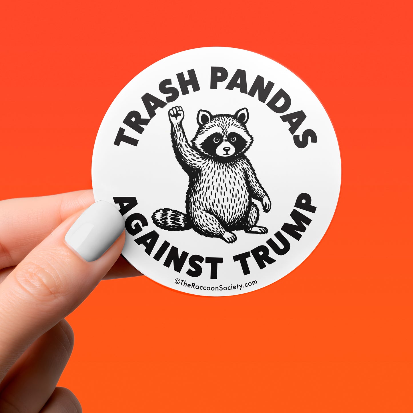 Funny Sticker - TRASH PANDAS VS. TRUMP