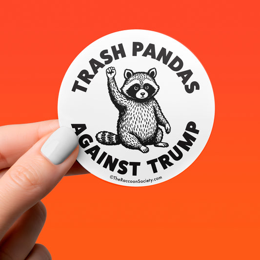 Funny Sticker - TRASH PANDAS VS. TRUMP