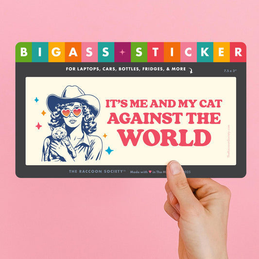 "Me and my Cat" Big Sticker