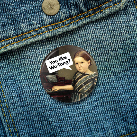 Wu-Girl Button