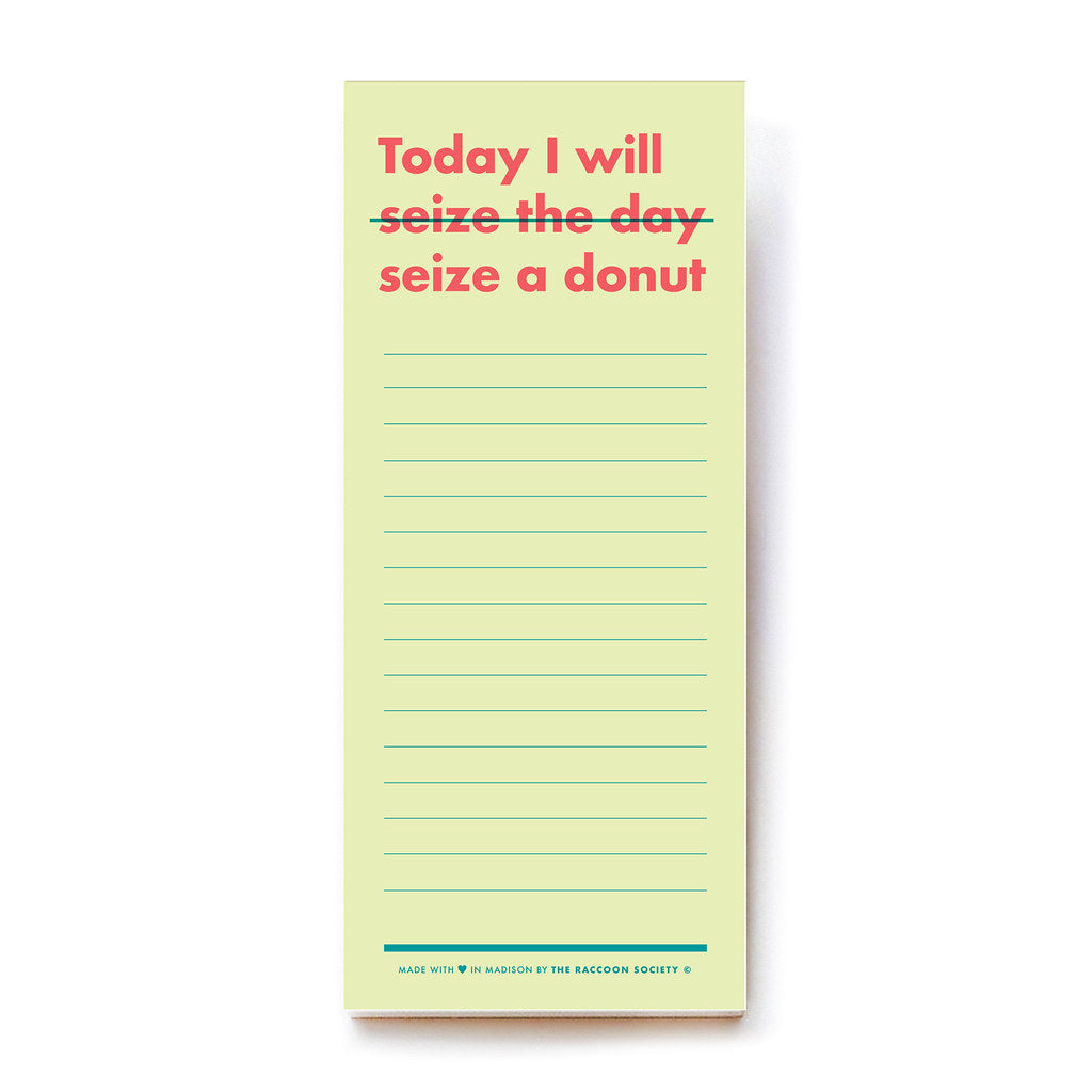 Funny and Witty Refrigerator Notepad Image by The Raccoon Society