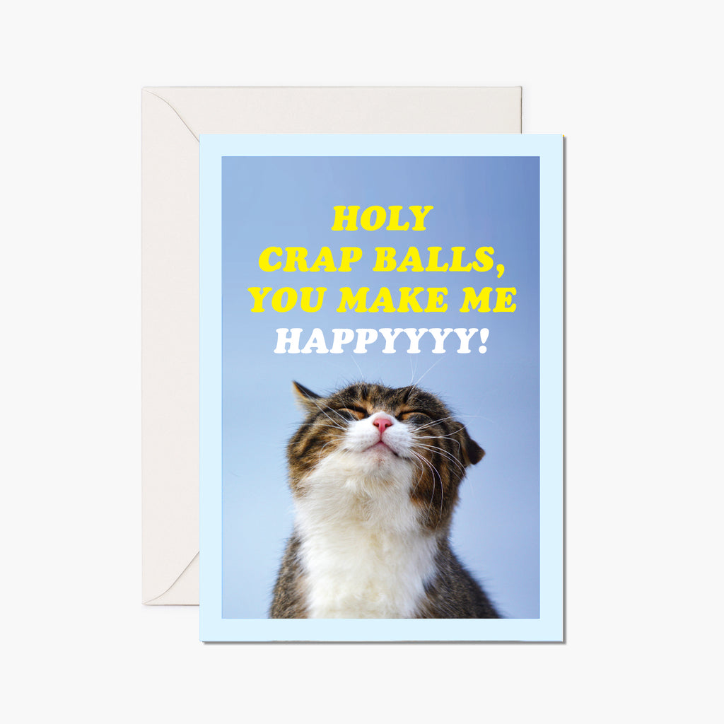 Enthusiastic Cat - Happy