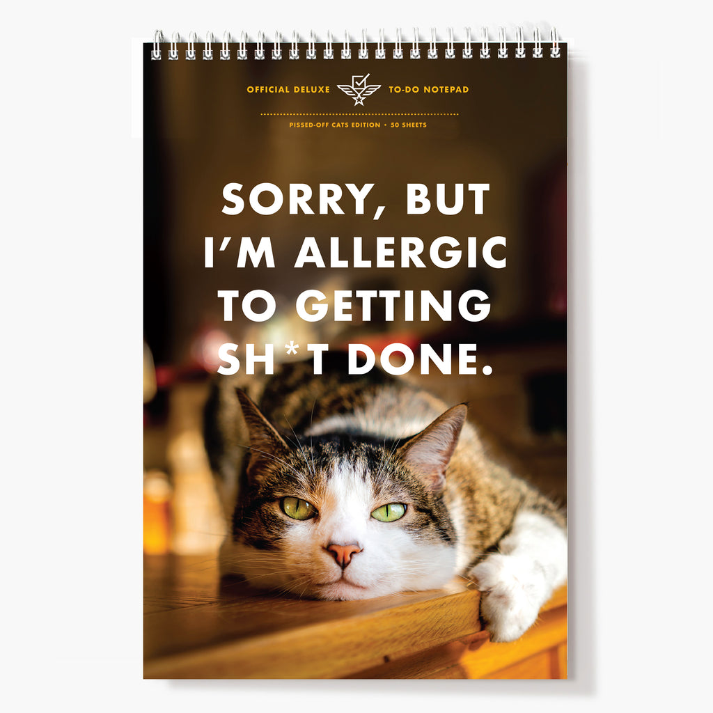 Deluxe To-Do Pad - Allergic Cat