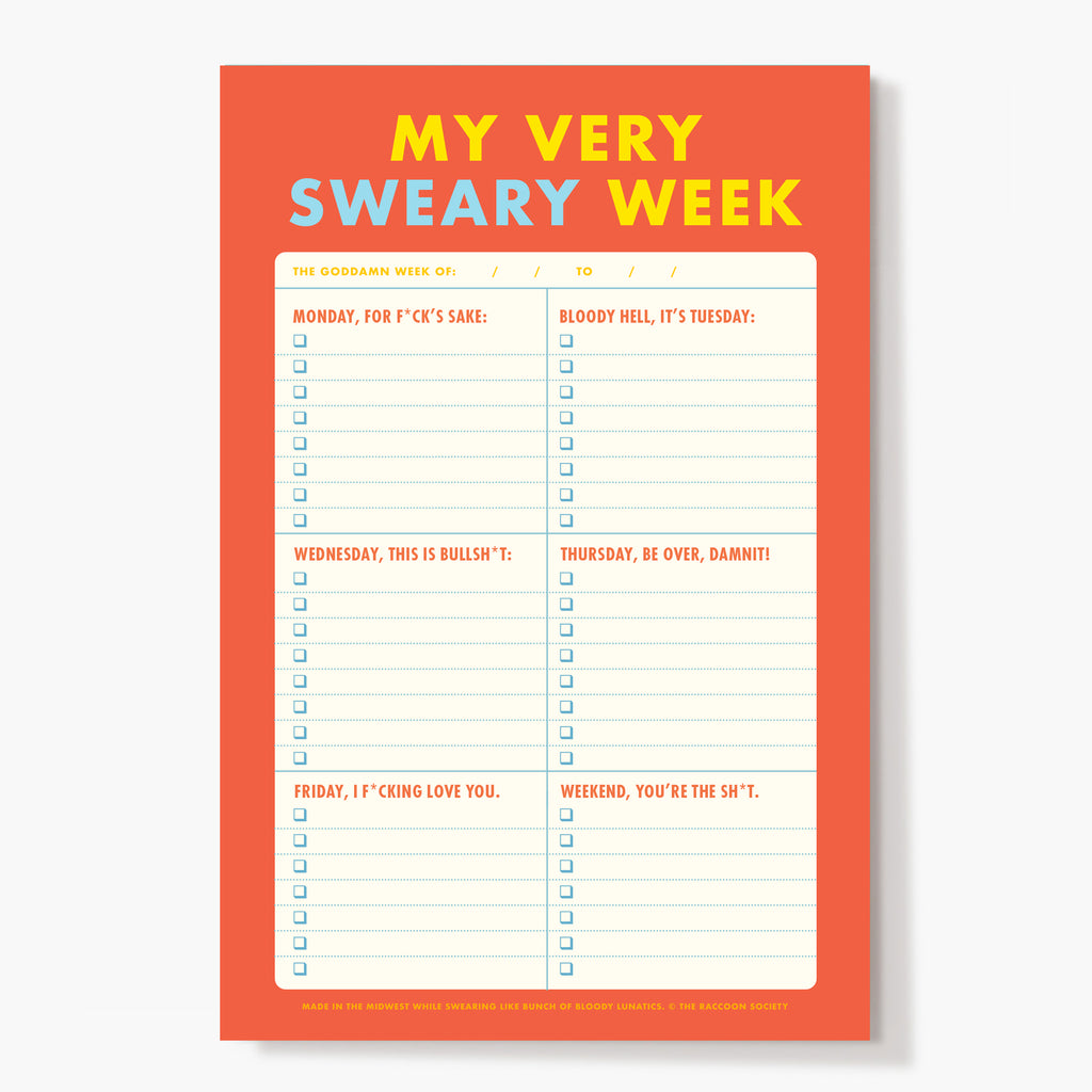 Very Sweary Weekly Planner Pad
