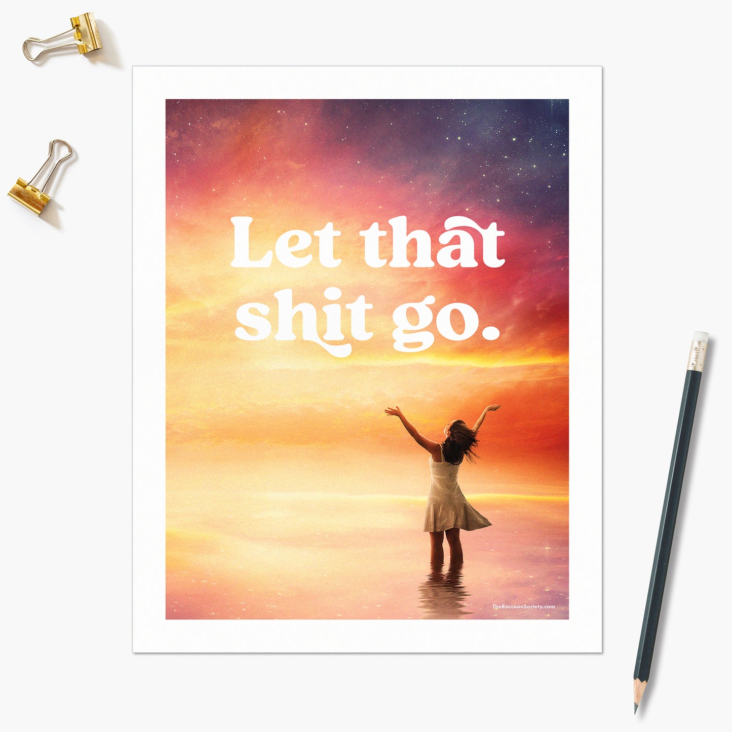 Bathroom Print: Let That Sh*t Go