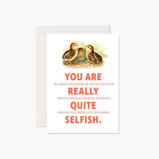 Thank You Card - Pheasants