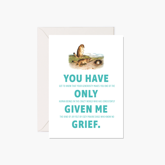 Thank You Card - Prairie Dogs